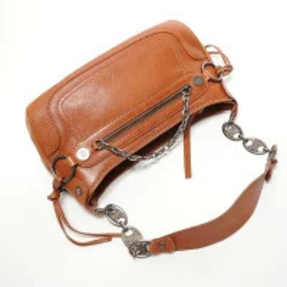 Celine Leather Triomphe Boogie Bag Shoulder Brown - Picture 8 of 13